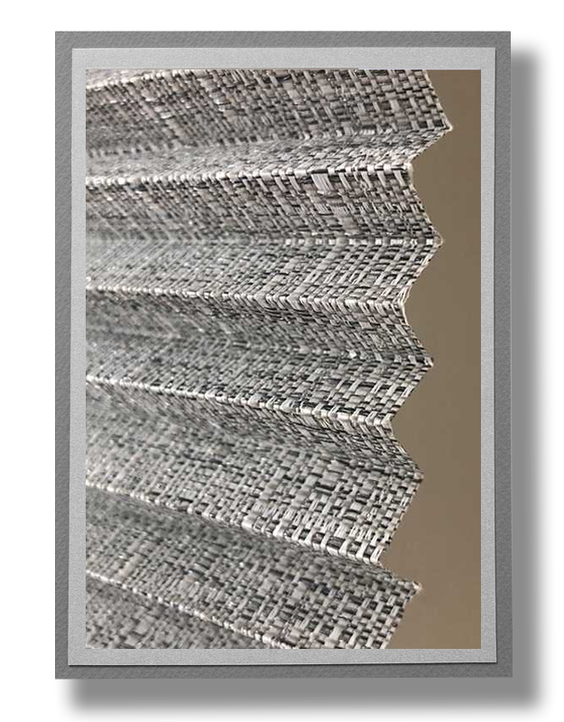 Plicell Straw Gri-Hasır dokulu Plise Perde