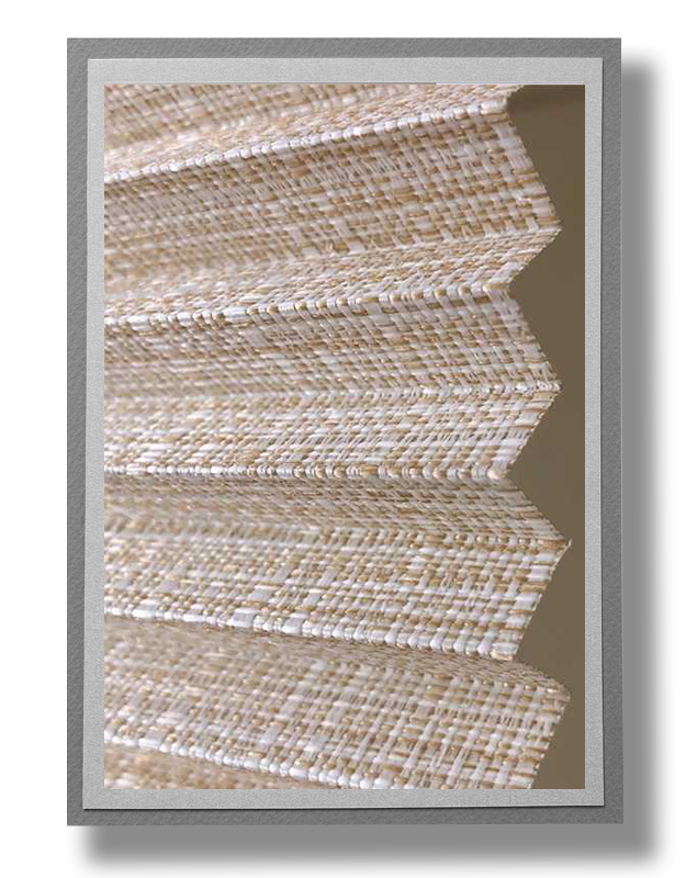 Plicell Straw Krem-Hasır dokulu Plise Perde